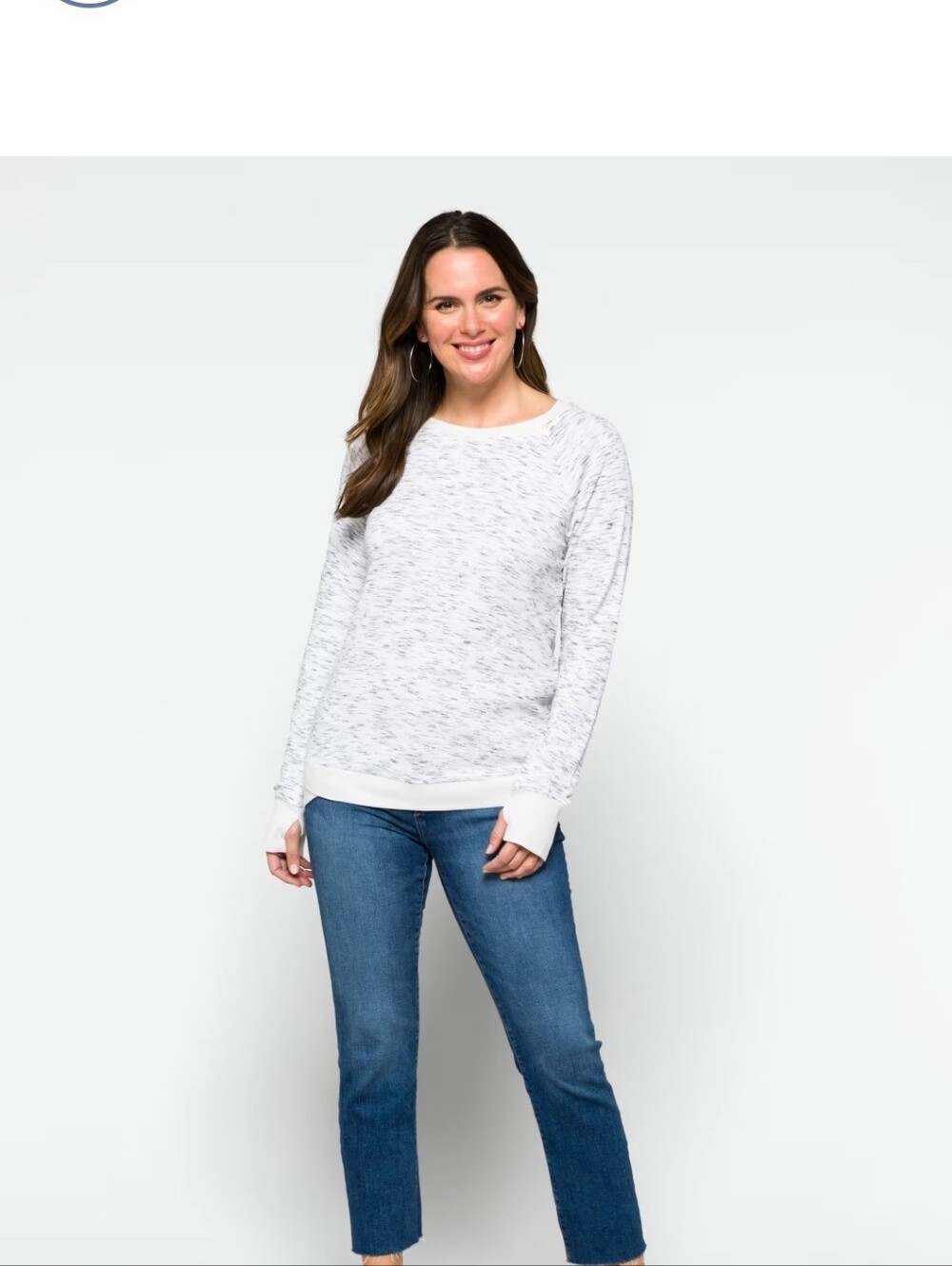 Threads 4 Thought Light Gray Marled Pullover Sweatshirt